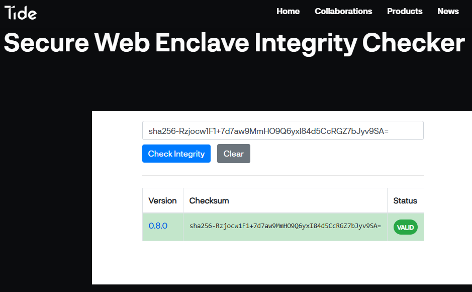 Integrity Checker